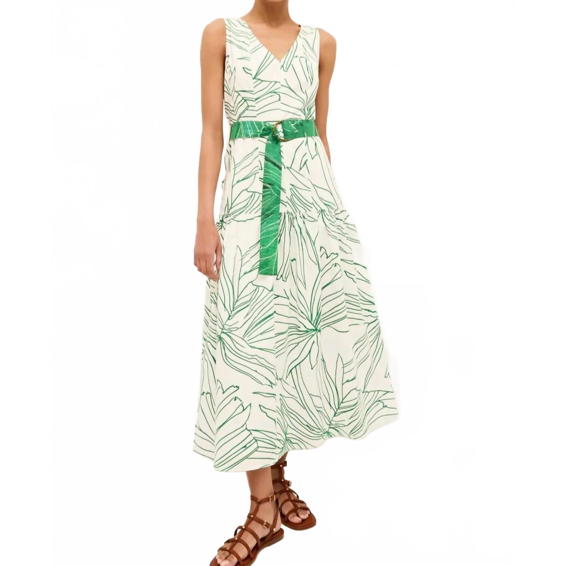 New Marie Oliver Posey Dress In Palm